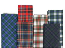 Tessuto Tartan Natalizio Plaid