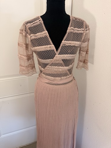 Nwt zara rose mesh - zara, maxi