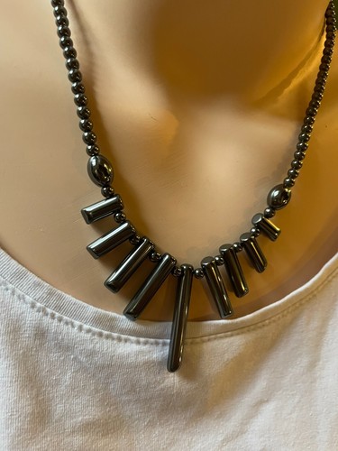 Collana perle ematite - di,