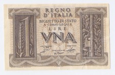 ITALY 1 lira 1939 High