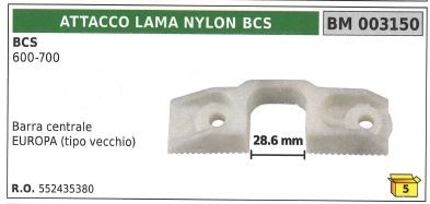 Attacco lama nylon per