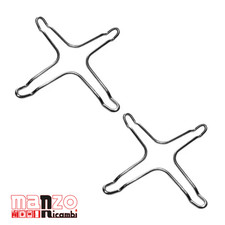 2 RIDUTTORE RIDUZIONE 4 PUNTE ACCIAIO CROMATO 165 mm. X FORNELLO CUCINE GAS