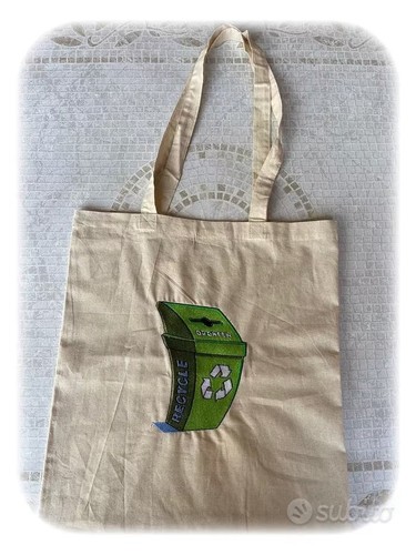 Borsa shopper ricamata - borsa,