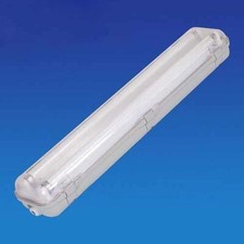 Plafoniera  STAGNA 60CM Doppio Neon Completa Di Tubo LED T8 220V