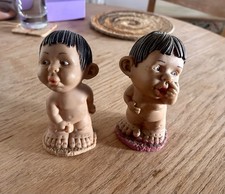 Coppia di figurine vintage