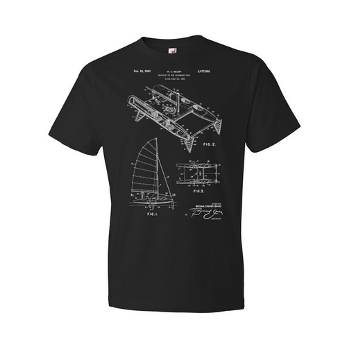 Catamaran patent shirt boating - catamaran,