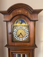 pendolo a colonna Kienzle, con fasi lunari in movimento, inserti floreali .