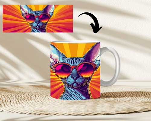 Tazza caffè sphynx gatto - tazza,