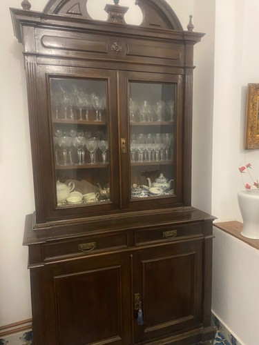 Antica credenza con vetrina - antica,