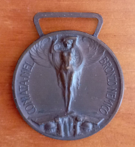 Medaglia coniata nel bronzo - medaglia, "coniata