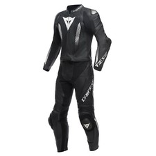Dainese Laguna Seca 5 2 Pezzi Tuta Moto Lunghezza (Nero/Bianco) Taglia: 104