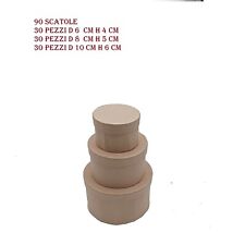 90 scatola tonde in cartone da