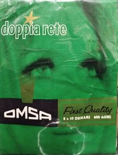 ✨ CALZA AUTOREGGENTE OMSA DOPPIA RETE STOCKING VINTAGE Tg. 10 RHT NYLON 100 % ✨
