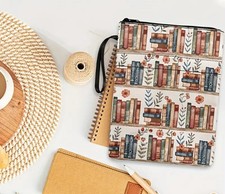 porta Libro o tablet lavabile in tessuto 29x22 due tasche zip robusta