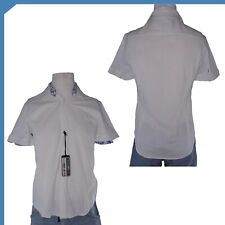 Paul King Polo Camicia Shirt Uomo Bianco Cotone Piquet Manica Corta Xxl