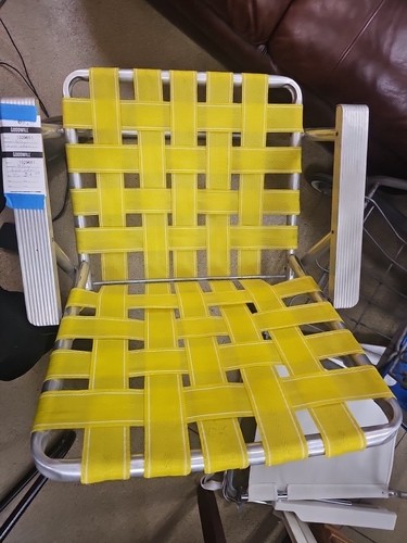 Vintage webbed aluminum - vintage,