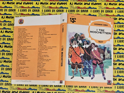 Book libro tre moschettieri - tre,