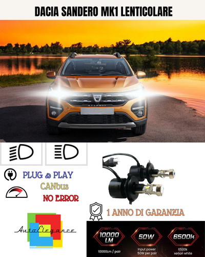 Kit led h4 dacia - bi-led,