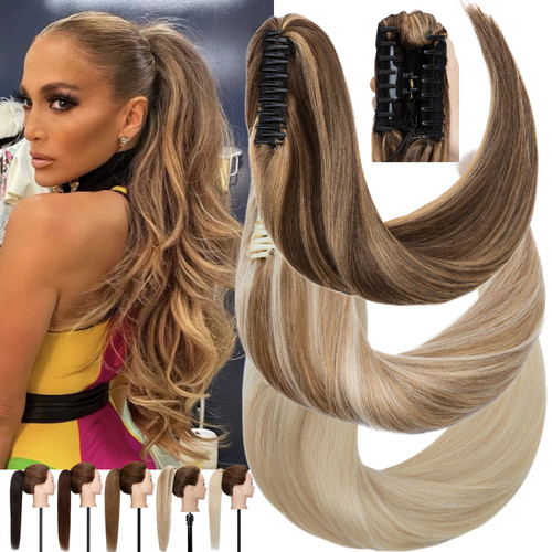 120g real remy claw - 120g, ponytail