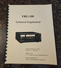 Yaesu Supplemento Tecnico per Ricevitore Modello FRG-100