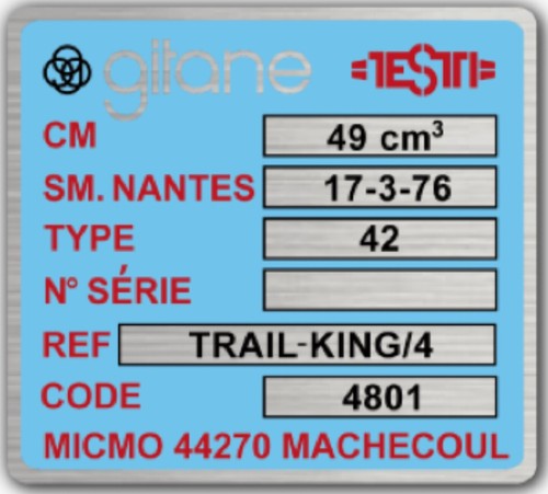 Autocollant gitane testi - autocollant,