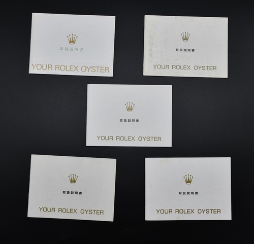 Your rolex oyster booklets - rolex,