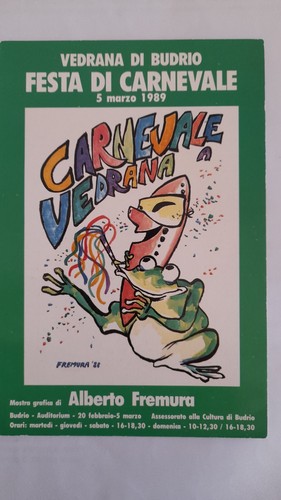 Cartolina vedrana budrio - di,