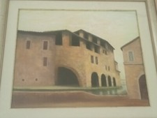 OLIO SU TELA SPATOLA LE CONCE