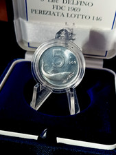 ITALIA 5 LIRE 1969 DELFINO FDC