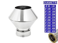 ALLINOX Terminale Biconico Doppia Parete Acciaio Inox Comignolo Coibentato