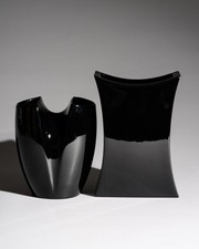 Vaso porcellana nera duo Jan