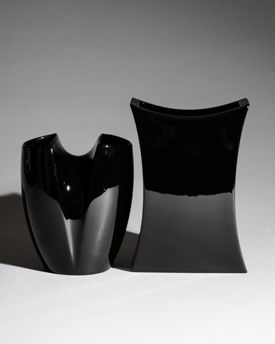 Vaso porcellana nera - duo, jan