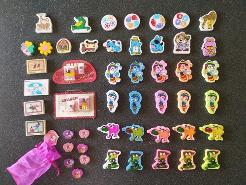 Gommine gomme erasers vtg 80s - gommine,