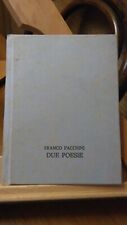 DUE POESIE. FACCHINI. CON