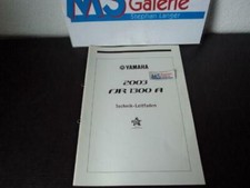 Yamaha FJR 1300 A Service Information Guida Tecnica Manuale Riparazione B2500