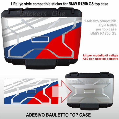 Adesivo top case bmw r1250gs - top,