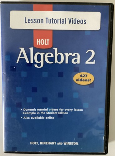 Algebra lesson tutorial holt - 2,