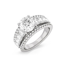 Fede nuziale in oro bianco 18