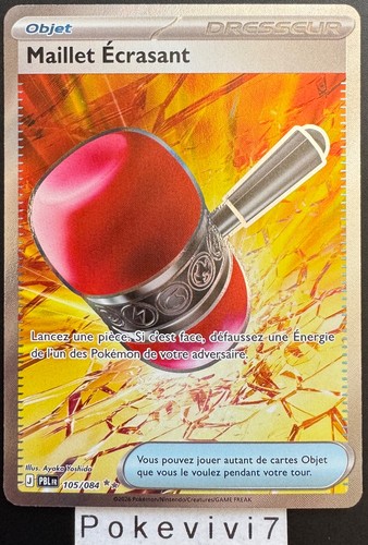 Carte pokemon maillet - carte, ecrasant