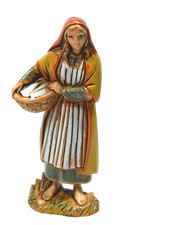 Pastore Donna con Cesta Panni