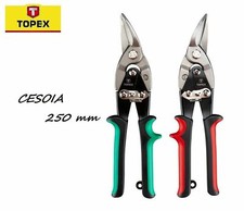 CESOIA FORBICE A MANO 250 mm TAGLIA RIFINITURE LAMIERA LATTONERIA METALLO FERRO