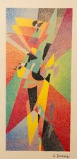 Gino Severini Litografia 1968