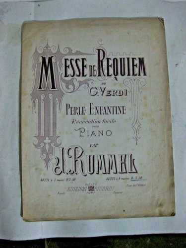 Messe requiem g verdi - requiem, de