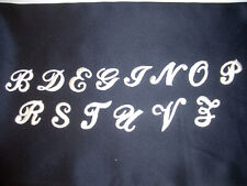 CIFRA LETTERA RICAMATO CORSIVO TERMOADESIVO h cm 2,5 MARBET art. 5643 VEDI MENU