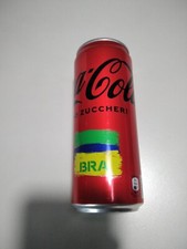 COCA COLA LATTINA VUOTA MONDIALI QATAR 2022 BRASILE BUONE CONDIZIONI ORIGINALf