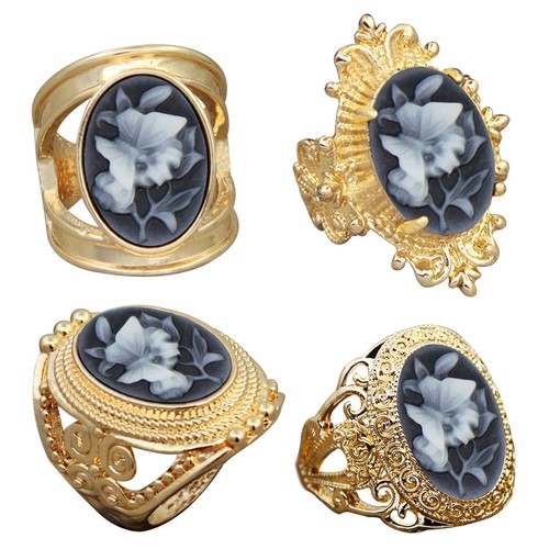 Lotto pezzi anelli cammeo - 10,