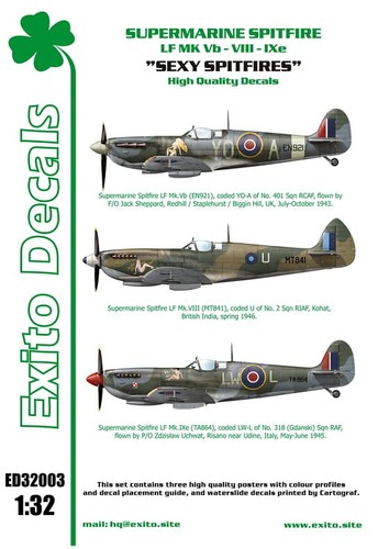 Exito decals ed32003 1 32 - decals, 1:32