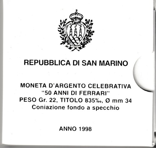San marino 000 lire - marino, 10.000