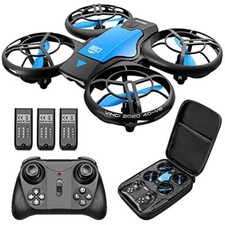 Mini drone 4DRC per bambini quadricottero RC azionato a mano con 3 batterie più lunghe