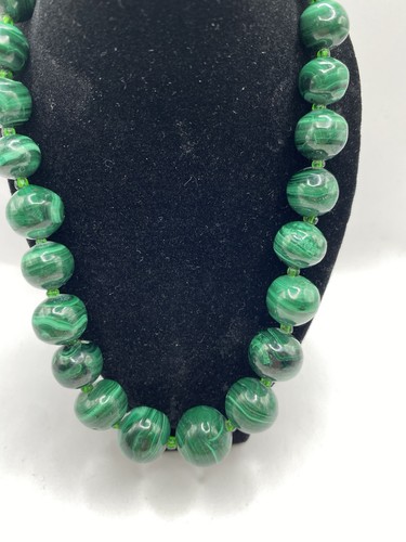 Collana perle malachite - collana,